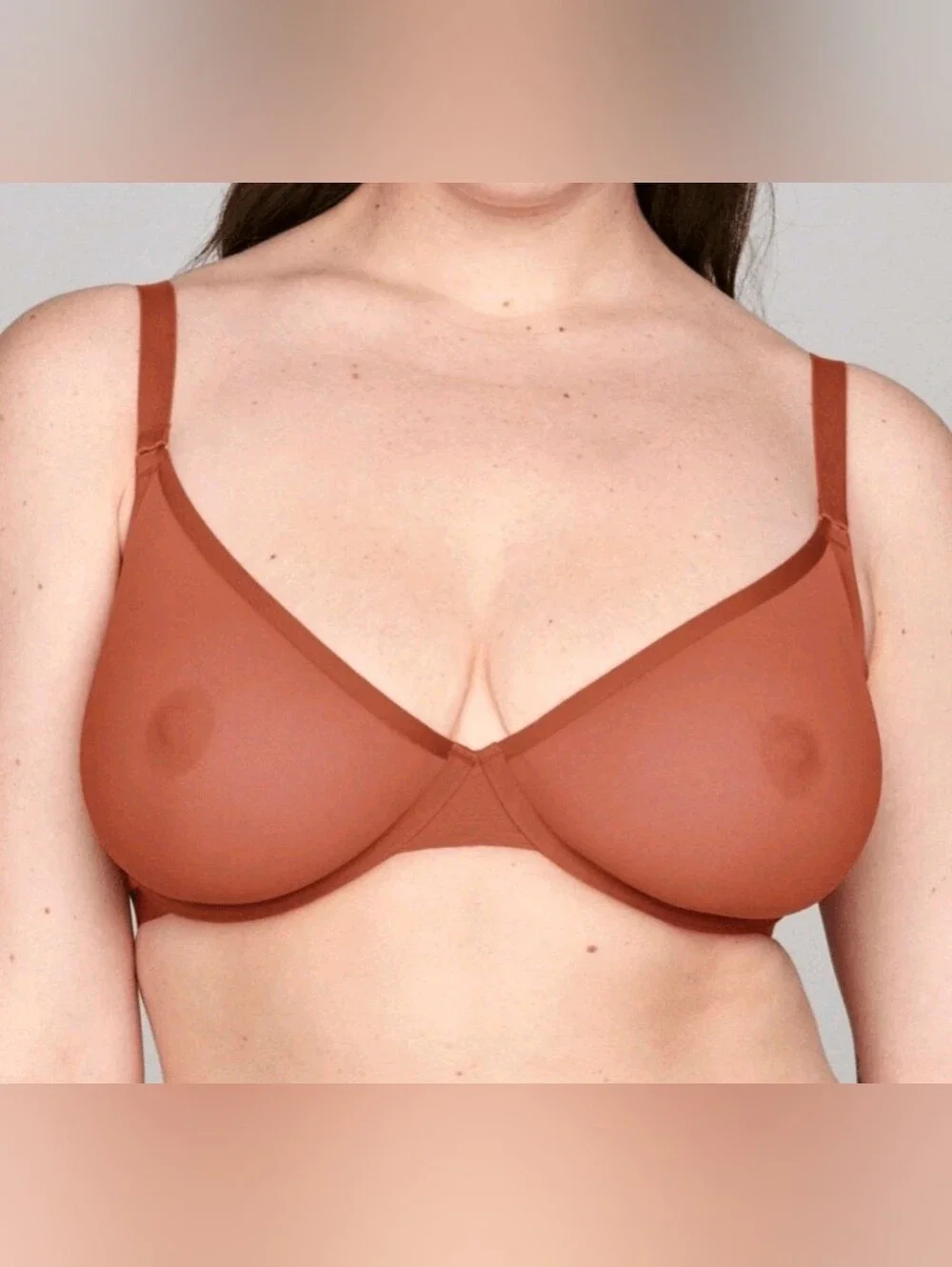 CUUP NWT  The Plunge-Mesh Bra Underwire Size 34B.